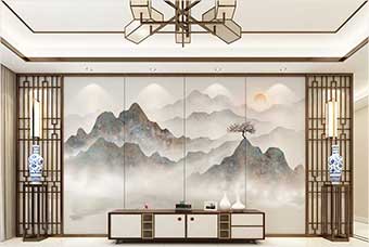 七台河森佰汇航空纤维（山水画系列）